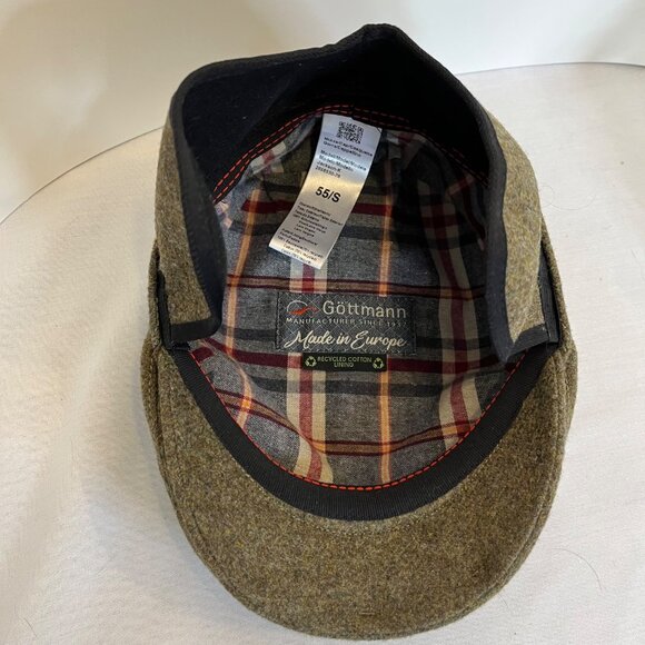 Gottman EUC 100% Virgin Wool Cap Flaps Model Jackson K Brown 55-S - Picture 8 of 12